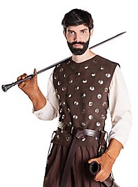 Studded Leather Jerkin - Bondsman, short